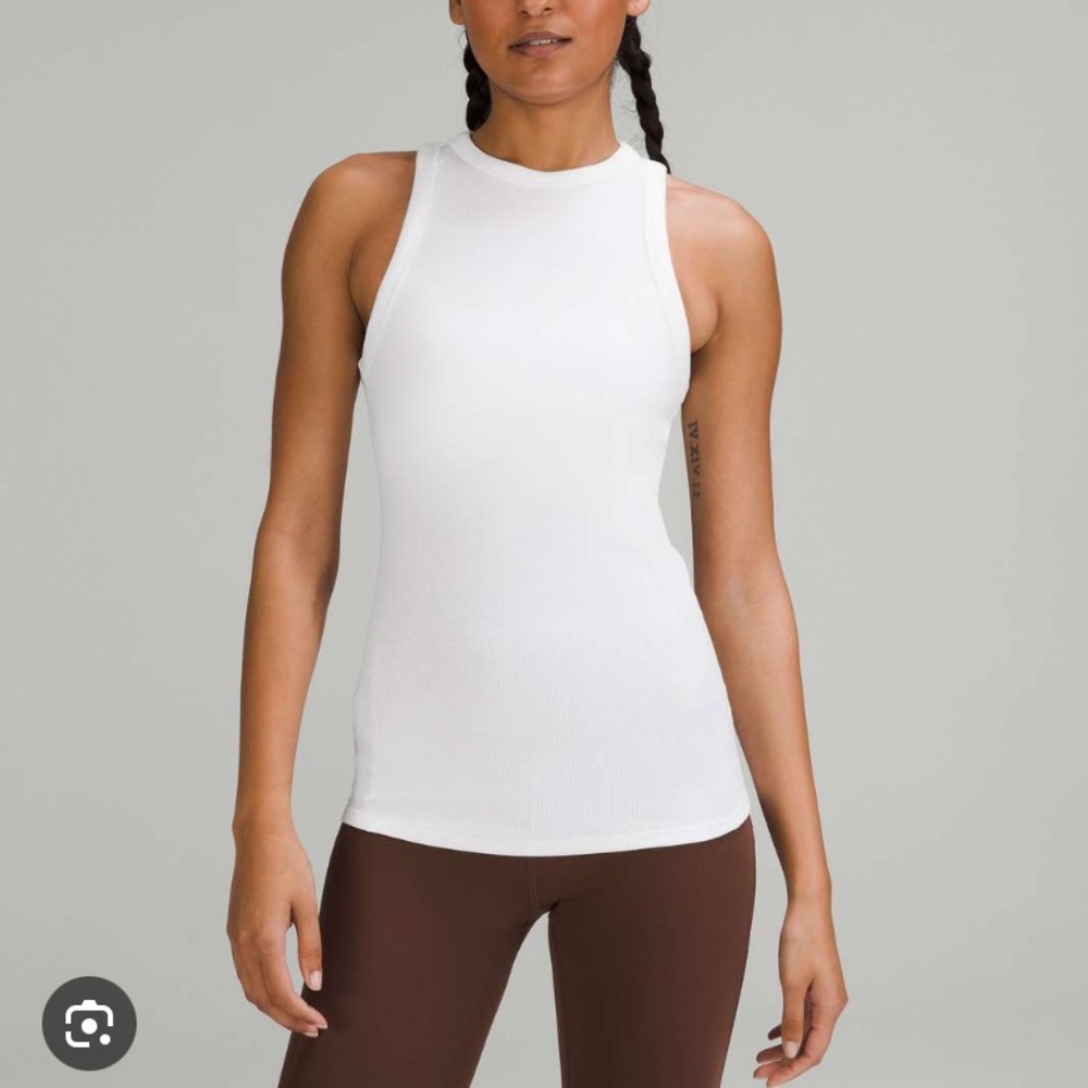 lululemon athletica White Hold Tight Tank Top